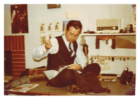 mein Vater bei der Arbeit